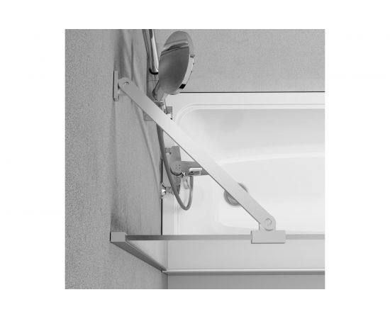 Шторка на борт ванны AM.PM Gem 80х140, фиксированная W90BS-080-140CM – изображение 7