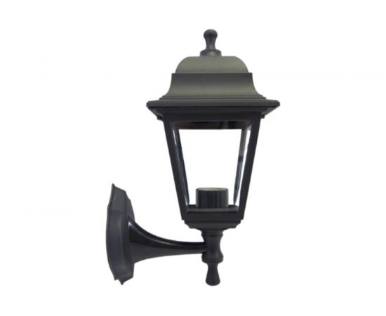 Настенный светильник-фонарь APEYRON черный, 4-х гранный, прозрачное стекло 11-11ЧЕР 