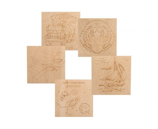 Доски для выжигания REXANT для мальчиков, 5 шт. 12-0929 