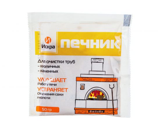 Печник от сажи в печах 50 г Искра ПЕЧ50 
