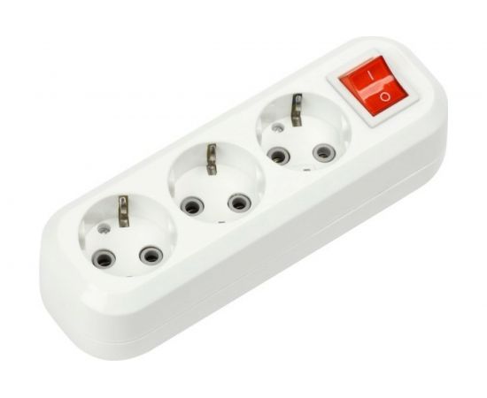 Колодка IN HOME УЗВ-3-GRAND трехместная с выключателем и заземлением 5230 4690612035284 