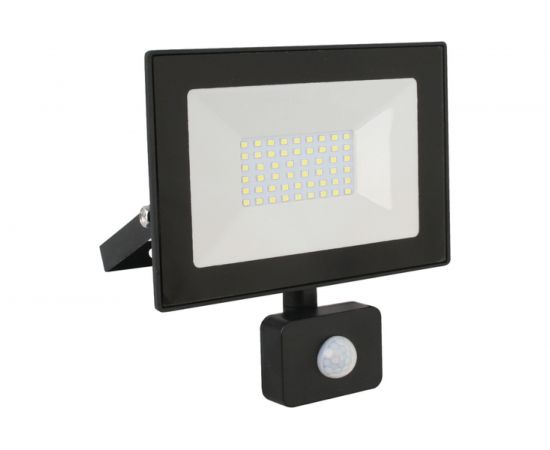 Прожектор Ultraflash LFL-3002S C02 черный LED с датчиком 230В, 6500К 13330 