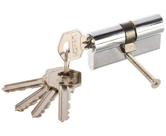 Цилиндровый механизм НОРА-М ЛУ-60 30-30 хром Х 5319 