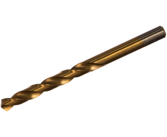 Сверло по металлу (10х133х87 мм; А1; Р9; нитрид титана) Туламаш 56362 