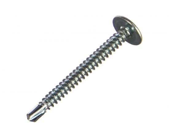 Саморезы с прессшайбой и сверлом по листовому металлу до 2 мм Зубр PH2 4,2х41 мм, 15шт 300216-42-041 