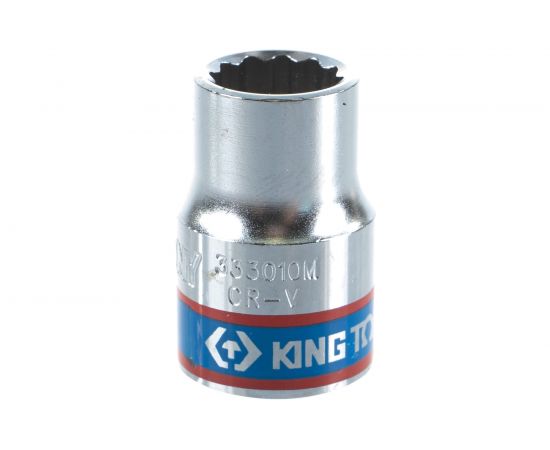 Торцевая стандартная двенадцатигранная головка 3/8", 10мм KING TONY 333010M – изображение 2