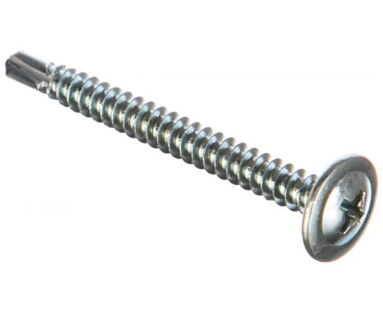 Саморезы с прессшайбой и сверлом по листовому металлу до 2 мм Зубр PH2 4,2х41 мм, 15шт 300216-42-041 – изображение 2