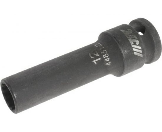 Головка торцевая 1/2” 12 12-ти гранная ударная тонкостенная L=82мм JTC 448312 – изображение 2