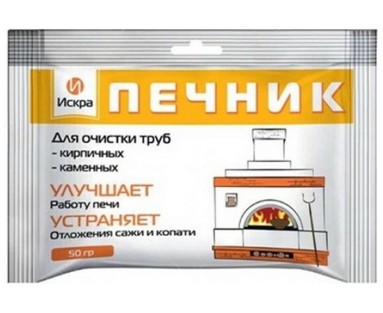 Печник от сажи в печах 50 г Искра ПЕЧ50 – изображение 2