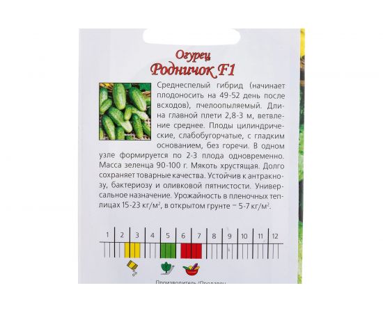 Семена Агрони Огурец РОДНИЧОК F1 3707 – изображение 2