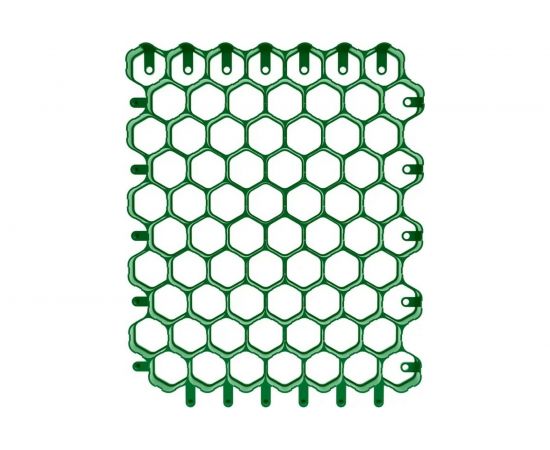 Газонная решетка Gidrolica 53х43х3,5 см - пластиковая зеленая клетка С250 609 – изображение 2