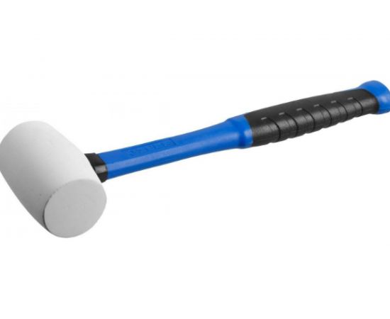 Киянка с фиберглассовой ручкой ЗУБР ПРОФЕССИОНАЛ резиновая белая, 230г 20531-230_z02 – изображение 2