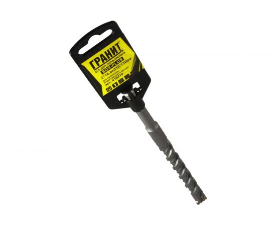 Бур Quadro-X (16.0х210/150 мм; SDS-plus) ГРАНИТ 416210 – изображение 3