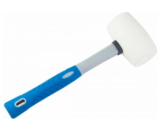 Киянка с фиберглассовой ручкой ЗУБР ПРОФЕССИОНАЛ резиновая белая, 230г 20531-230_z02 – изображение 4