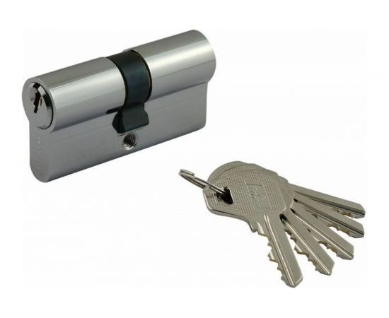 Цилиндровый механизм НОРА-М ЛУ-60 30-30 хром Х 5319 – изображение 4