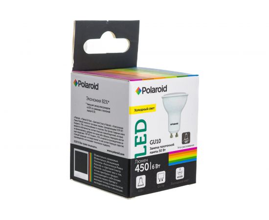 Светодиодная лампа Polaroid 220V GU10 6W 4000K GU10 450lm PL-GU1064 – изображение 5