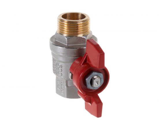 Шаровой кран RuB, 3/4" DN20 PN40, ВР-НР, серия MILANO (S.90), бабочка S90E26 – изображение 5