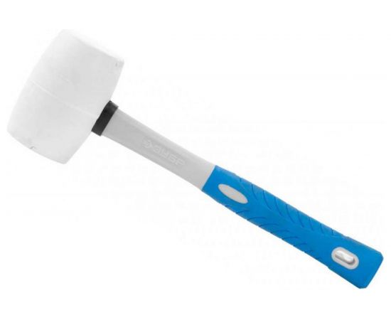 Киянка с фиберглассовой ручкой ЗУБР ПРОФЕССИОНАЛ резиновая белая, 230г 20531-230_z02 – изображение 6