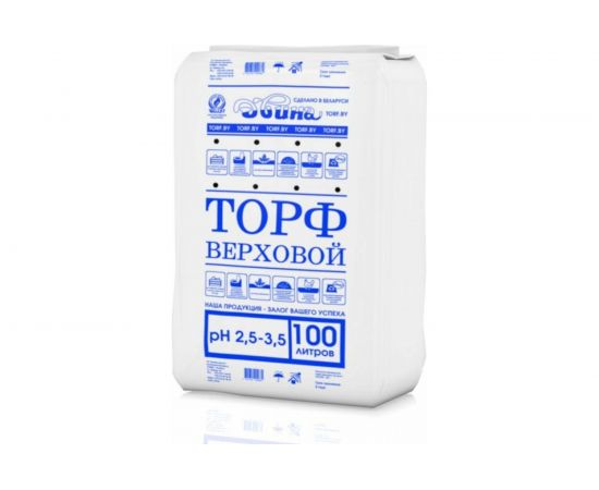 Кислый верховой торф Двина 100 л СС_Торф_Синий_100 