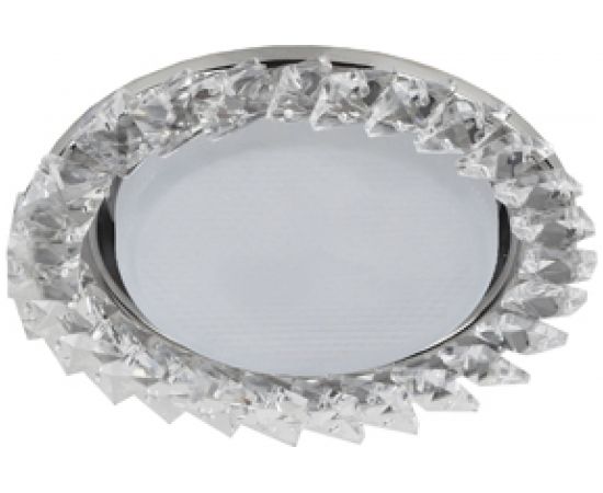Светильник под лампу Gx53 ЭРА DK86 CH/WH 220V,13W, хром/прозрачный Б0020576 