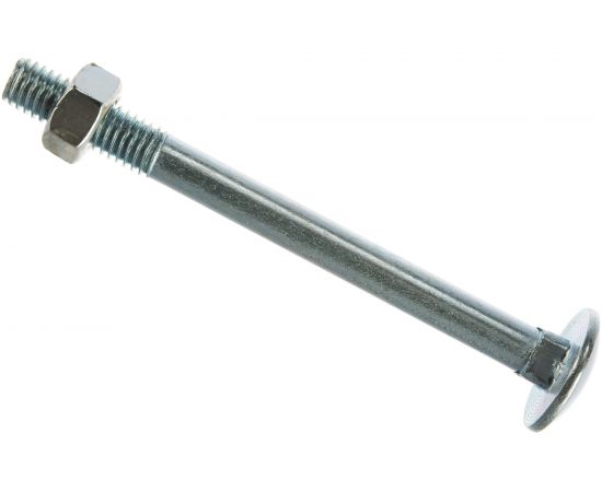 Мебельный болт Tech-Krep DIN603 оцинк. М8х90 с гайкой 2 шт 108773 