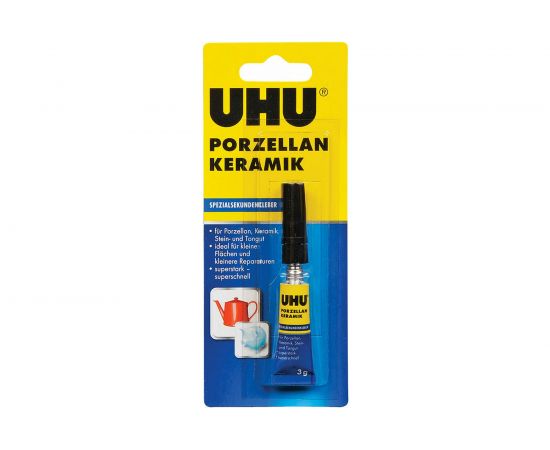 Секундный клей для керамики UHU PORZELLAN 3г 47695 