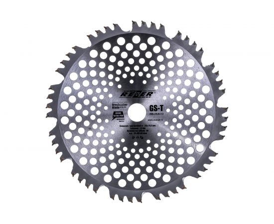 Нож GS-T (255x25.4x1.3 мм; 48Т) для бензокосы Rezer 