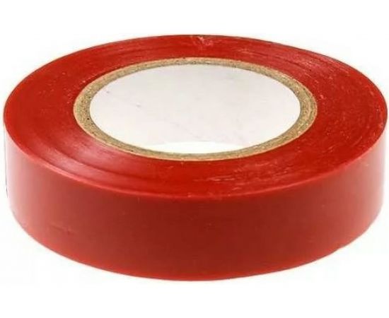 Клейкая изоляционная лента РемоКолор ПВХ, красная, 19 мм х 20 м 49-9-022 