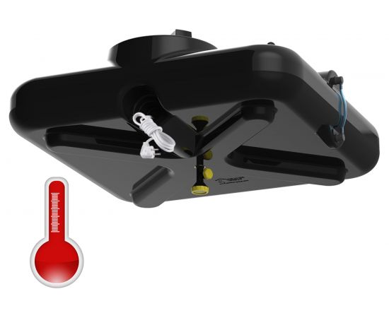 Бак для душа РОСА с крышкой и подогревом POLIMER GROUP 200 л DRS200S112 