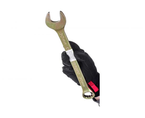 Комбинированный ключ, 30 мм, желтый цинк СИБРТЕХ 14988 – изображение 2