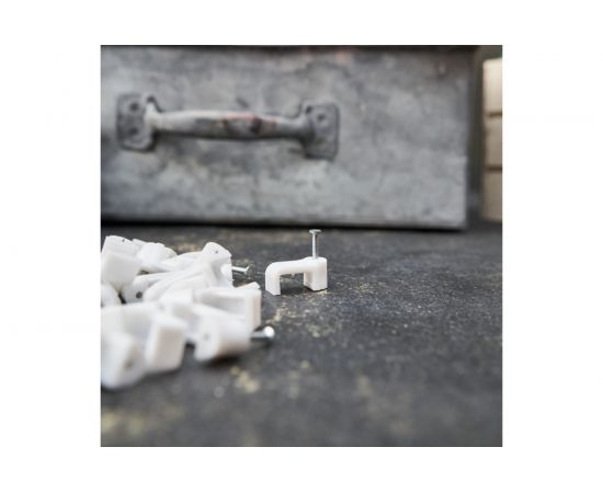 Плоский крепеж кабеля REXANT 12x6 мм, белый 50 шт 07-4212 – изображение 2