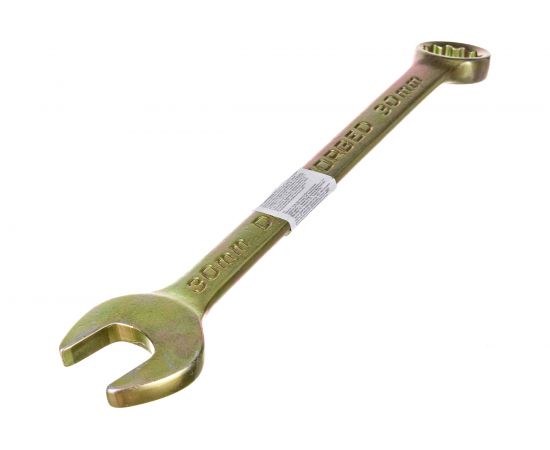 Комбинированный ключ, 30 мм, желтый цинк СИБРТЕХ 14988 – изображение 3