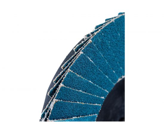 Круг лепестковый торцевой по металлу (75х22 мм; Р120; крепление Roloc) Русский Мастер РМ-70297 – изображение 3