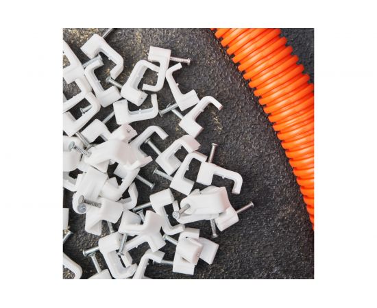 Плоский крепеж кабеля REXANT 12x6 мм, белый 50 шт 07-4212 – изображение 3