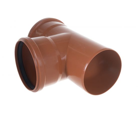 Канализационный тройник АТЛАС ПЛАСТ 90 градусов DN 110 нар. SPNCT90110110 – изображение 3
