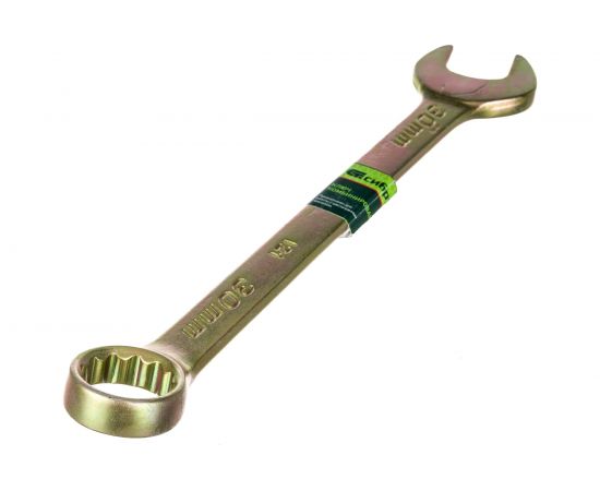Комбинированный ключ, 30 мм, желтый цинк СИБРТЕХ 14988 – изображение 4