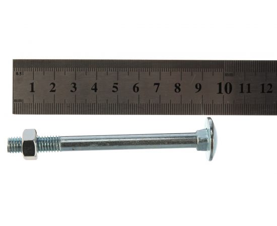 Мебельный болт Tech-Krep DIN603 оцинк. М8х90 с гайкой 2 шт 108773 – изображение 5