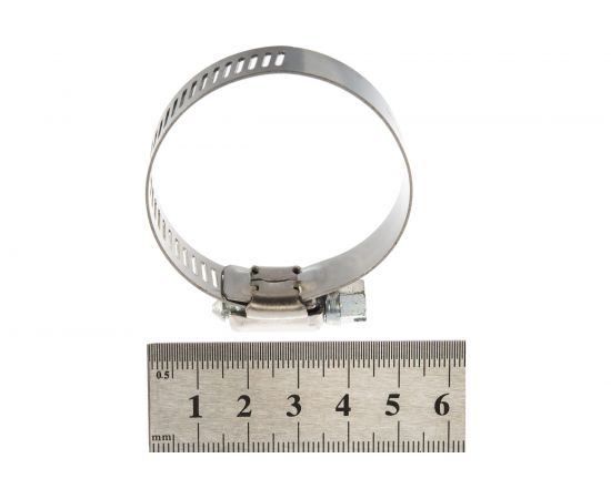 Хомуты Зубр ЭКСПЕРТ нержавеющая сталь, просечная лента 12 мм, 19-44 мм, 4 шт 37815-019-44-4 – изображение 5