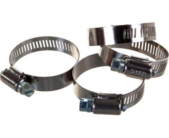 Хомуты Зубр ЭКСПЕРТ нержавеющая сталь, просечная лента 12 мм, 19-44 мм, 4 шт 37815-019-44-4 – изображение 7