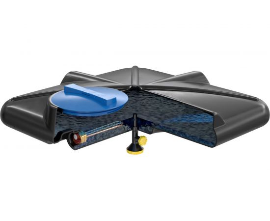 Бак для душа РОСА с крышкой и подогревом POLIMER GROUP 200 л DRS200S112 – изображение 8