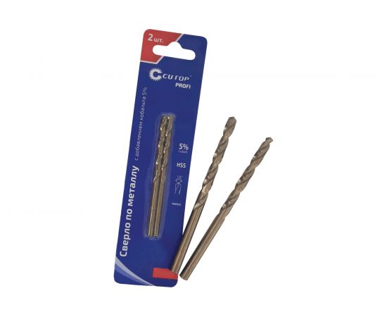 Сверло по металлу с кобальтом (2 шт; 2.7х33х61 мм) CUTOP 48-360 