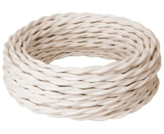Силовой кабель Retro Electro ретро, 2х2,5, слоновая кость, длина бухты 20 2254732 