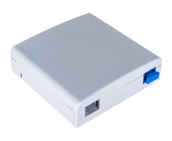 Оптическая розетка NIKOMAX (кросс), укомплектованная на 1 порт пластиковая, NMF-WO01SCUS2-CS-WT 