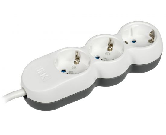 Удлинитель IEK У03 3 места 2P+PE/1,5м 3х1,5мм2 16А/250В UNO WYP53-16-03-D15-Z 