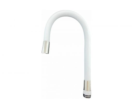 Гибкий излив для смесителя для кухни OUTE размер гайки 3/4, нержавеющая сталь, белый M7170L 