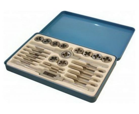 Набор метрических метчиков и плашек UNITRAUM 24 предмета UNX024 