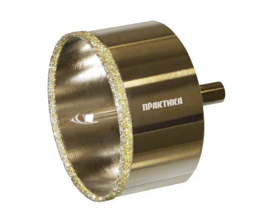 Коронка алмазная по керамограниту/керамике Профи (82х70 мм) ПРАКТИКА 917-736 