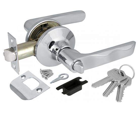 Ручка защелка PUNTO 6024 CP-E кл./фик. хром 36805 