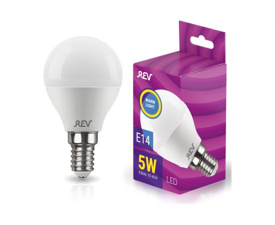 Светодиодная лампа LED G45 E14 5Вт 2700K REV 32260 3 