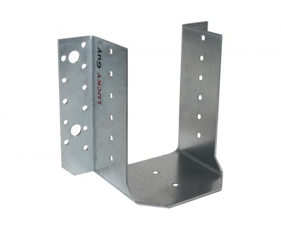Раскрытая опора бруса LUCKY Guy 140х76х100х2,0 мм, оцинкованная 100 04 100 2 